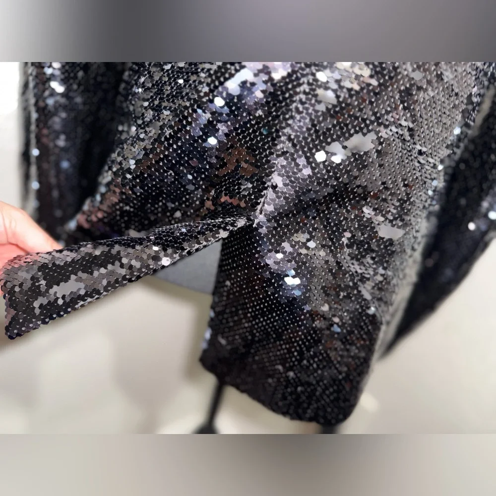 Cami NYC The Lennon‎ Sequin Blazer in Black-Size Large